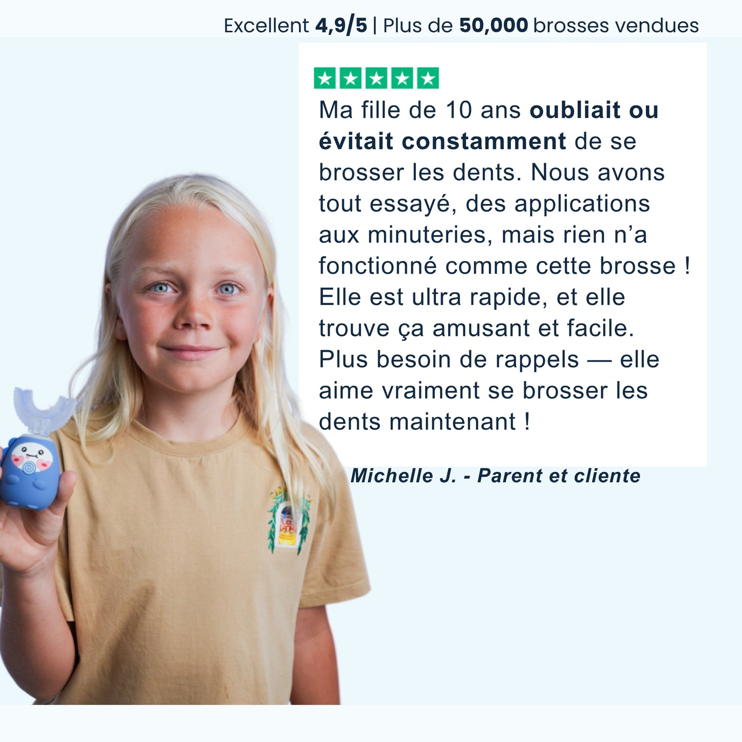 Smiloo™ – La brosse à dents qui fait sourire